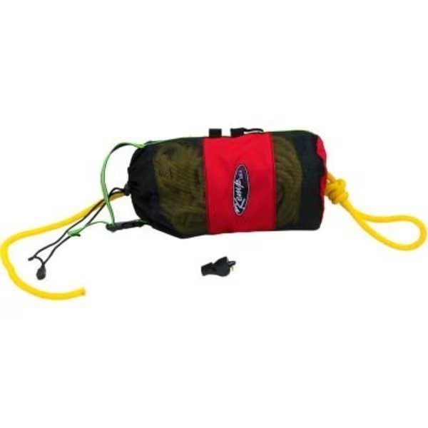 Red Throw Bag With 100' Yellow Rope With Kemp Bengal Safety Whistle, Kemp Usa, Mfr#: 10-228-100